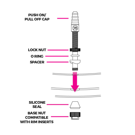 Hi Flow No Clog V2 Tubeless Ventil Paar