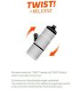 Twist Trinkflasche + Uni Base 450ml