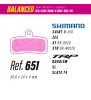 Balanced Ref. 651 Shimano Saint/Zee Bremsbeläge