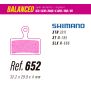 Balanced Ref. 652 Shimano Bremsbeläge