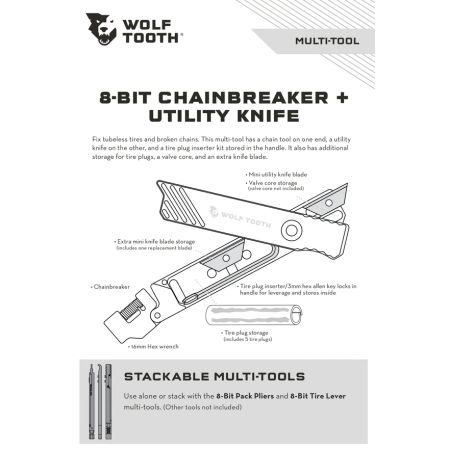 8-Bit Chainbreaker + Utility Knife Taschenwerkzeug