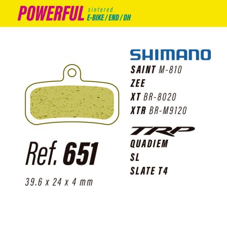 Powerful Ref. 651 Shimano Saint/Zee Bremsbeläge